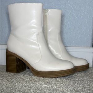 Target White Heeled Boots